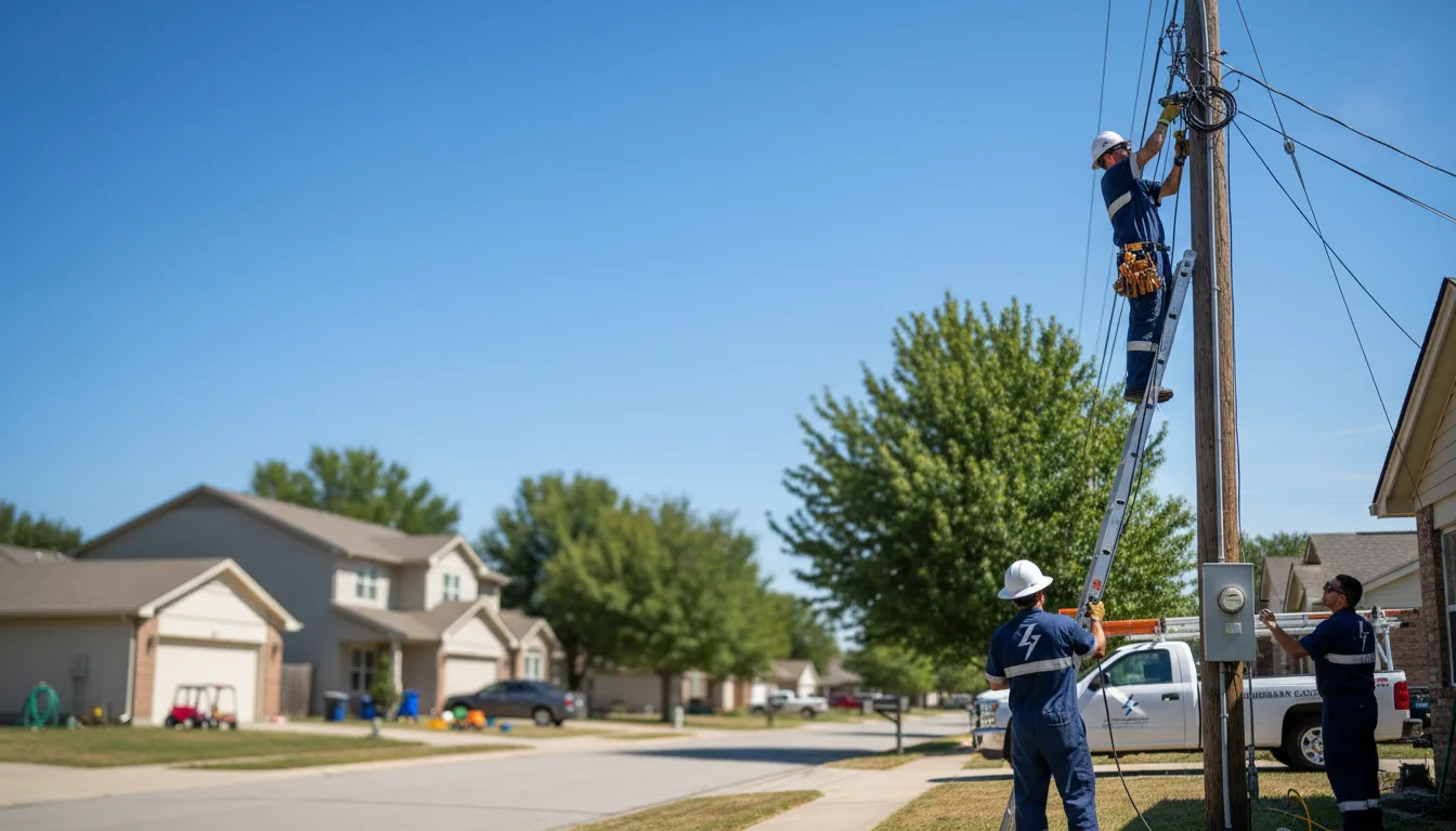 Residential electrician providing installation services in Solon, ME